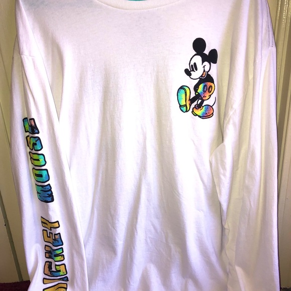 Disney Tops - NWOT Mickey Mouse Tie Die Longsleeve